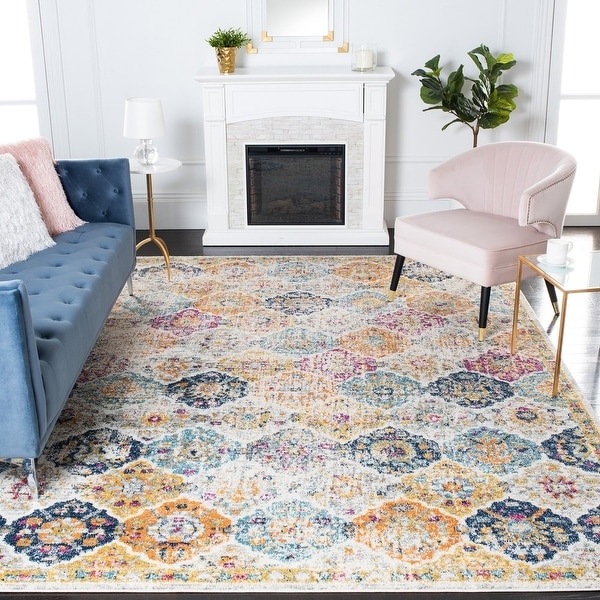 SAFAVIEH Madison Avery Boho Chic Distressed Rug. Opens flyout.