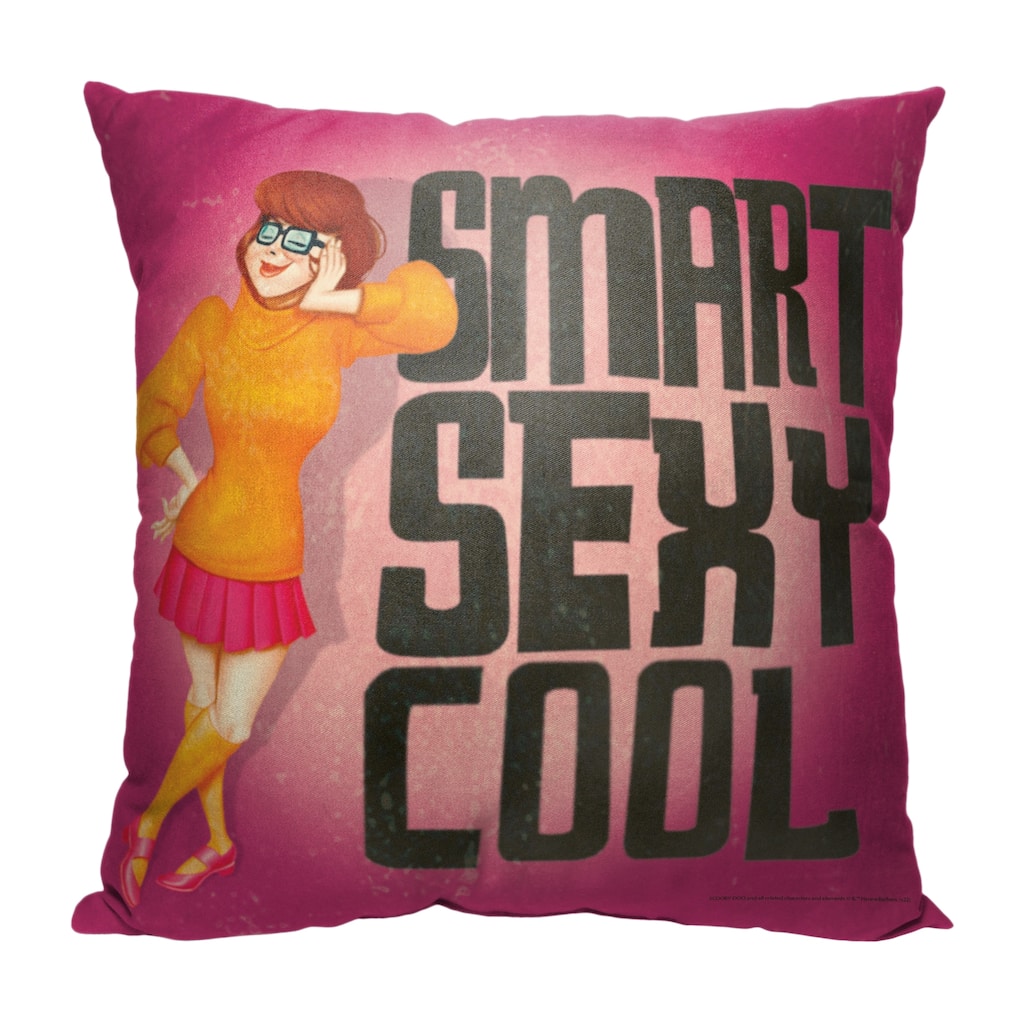 Warner Brothers Scooby Doo Nerds Cool 18 Inch Throw Pillow