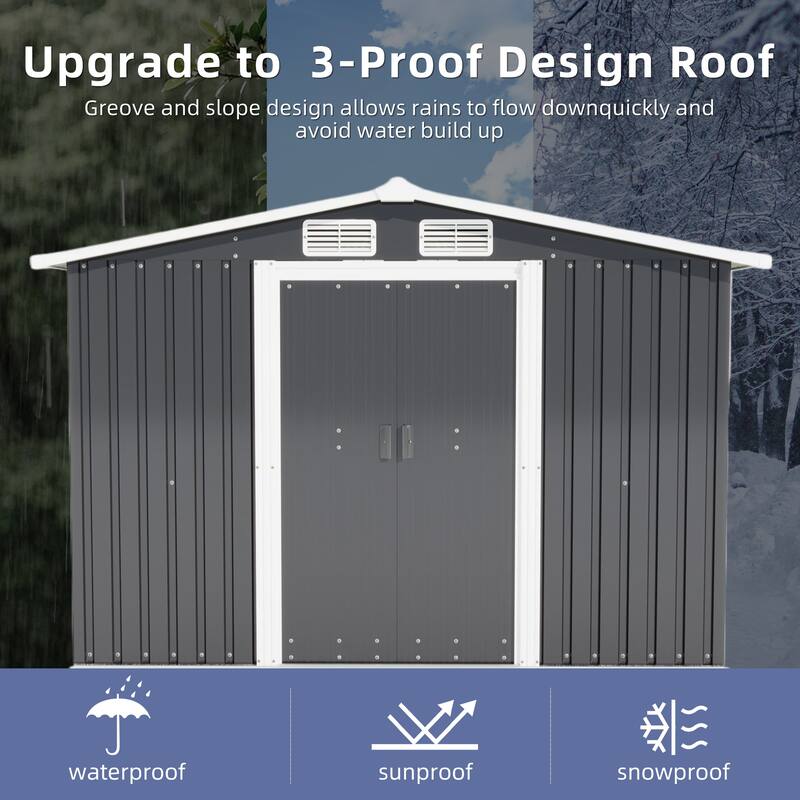 QQ Storage Shed 10FT x 8FT