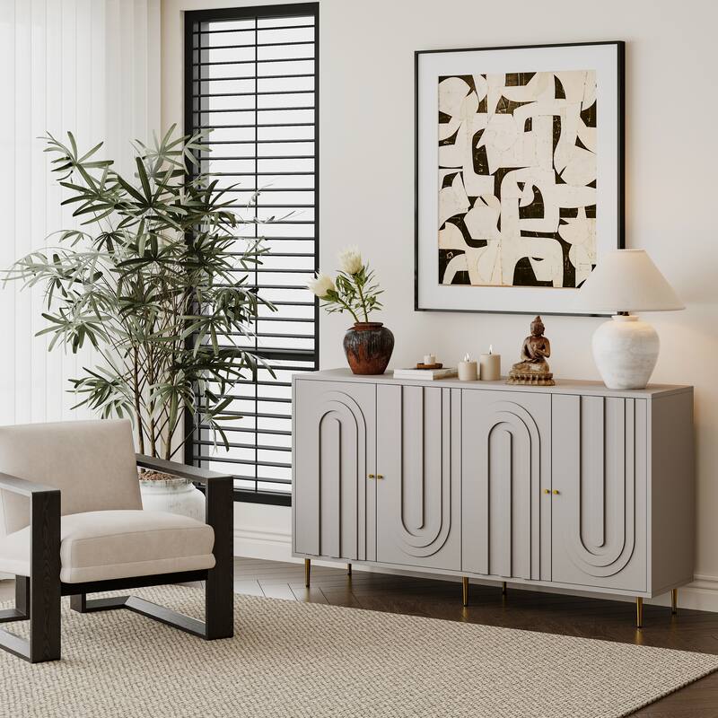Modern Wooden Adjustable Partition Dining Cabinet