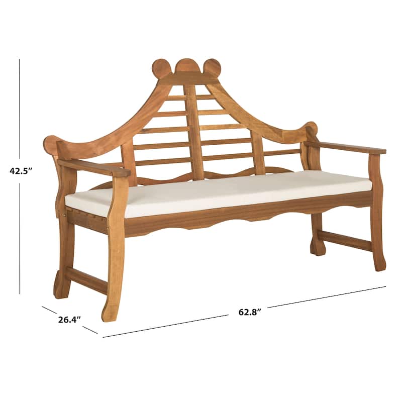 SAFAVIEH Outdoor Belen Bench - 26Wx63Dx43H