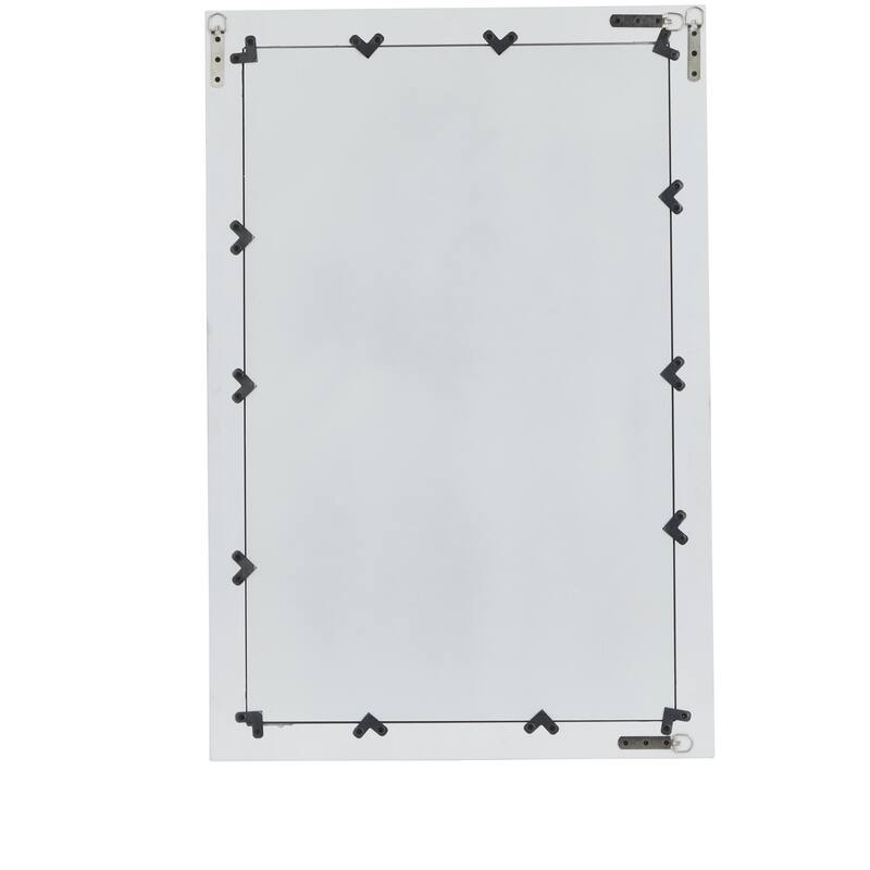 White Wooden Room Wall Mirror