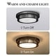 preview thumbnail 10 of 11, 36W 18'' Dimmable Boho Ceiling Light