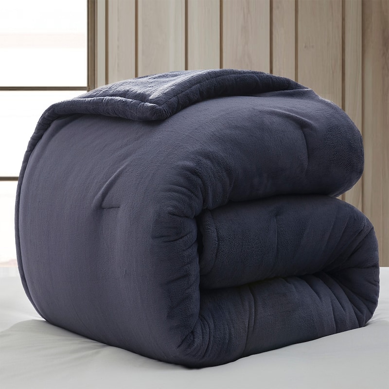 Softer than Soft® - Coma Inducer® Oversized Comforter Set - Double Plush Indigo Black