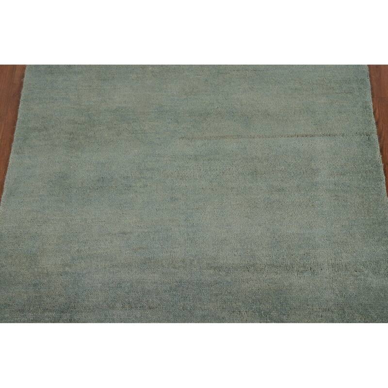 Gabbeh Modern Foyer Rug Handmade Bedroom Wool Carpet - 2'9"x 3'11"