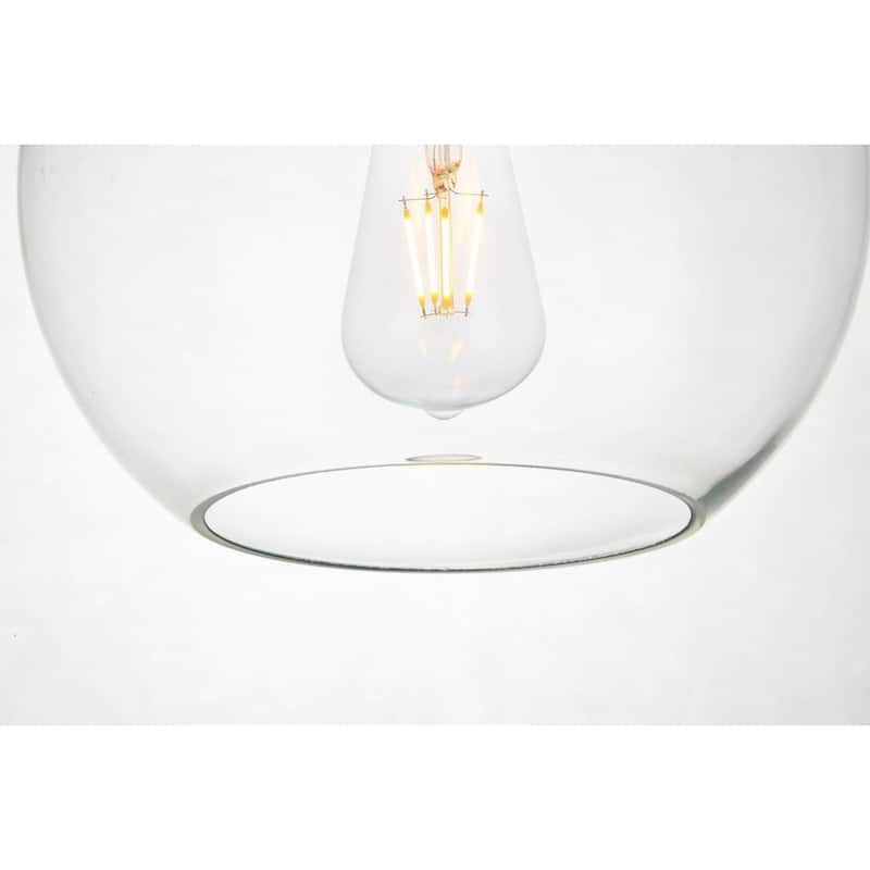 Clear Glass 3-light Pendant