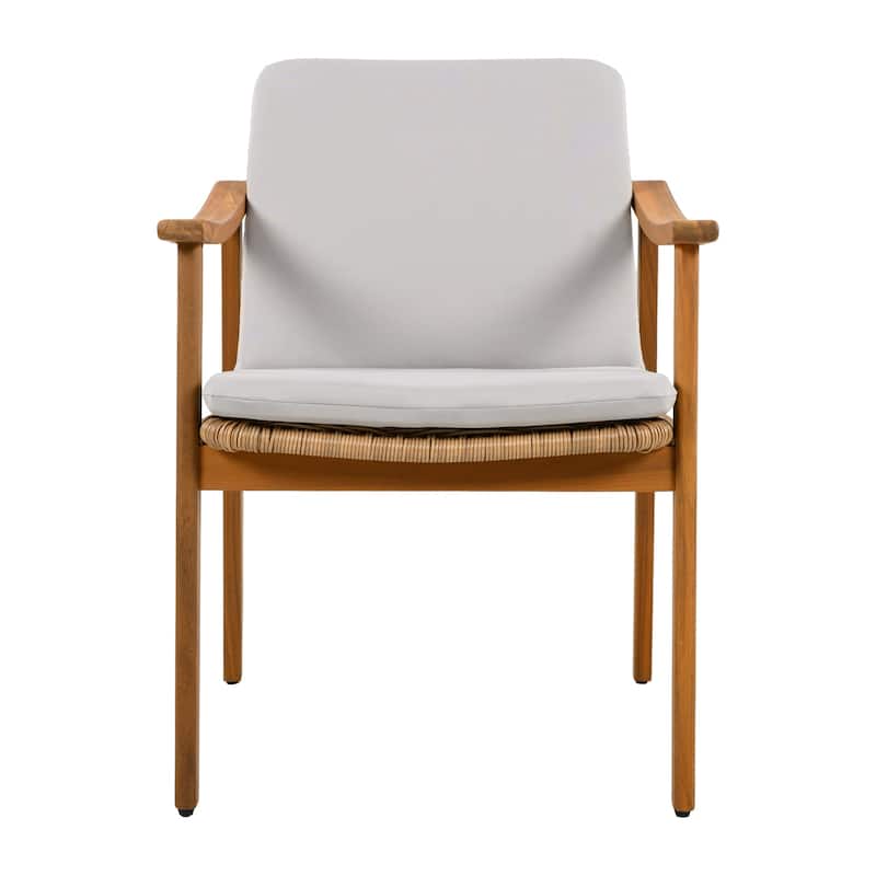 Christopher Knight Home Acacia Outdoor Club Chair Set of 2