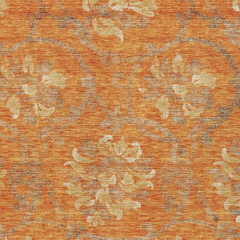 HomeRoots Floral Traditional Rectangle Outdoor Rug