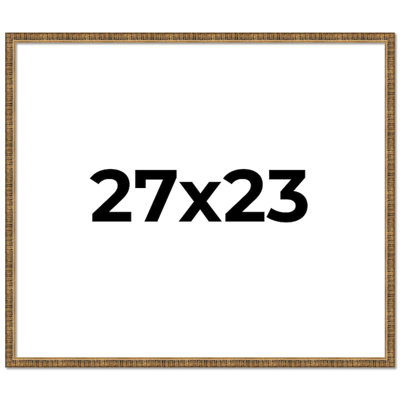 27x23 Frame Gold Solid Wood Picture Frame - Complete Modern Photo