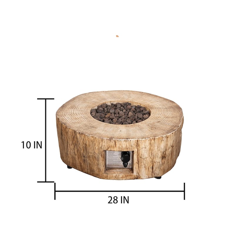 30,000 BTU Outdoor Fire Pits Patio Propane Gas Fire Pit for Outside