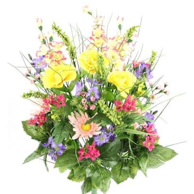 Artificial Dahlia, Morning Glory 30 Stems Decoration Arrangement, - 8'6" x 13'