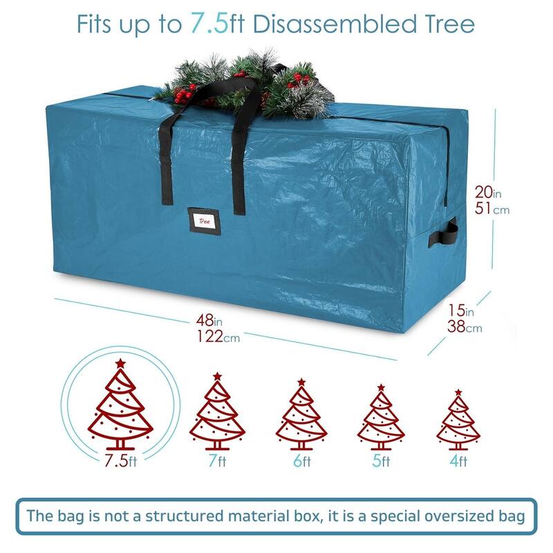 Hearth & Harbor Christmas Tree Storage Bag - Extra Large Tear-Proof Tree Storage Duffle Bag