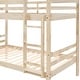 preview thumbnail 10 of 41, Twin Bunk Bed,Wooden,High Guardrail,Ladder,Kids Teens,Dorm Guest