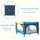 preview thumbnail 10 of 11, Kinbor Baby Playard Portable Playpen with Mattress Fordable Activity Safety Play for Toddler Boys Girls Fun Time 39inch x 39inch