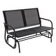 preview thumbnail 6 of 18, Outdoor Love-Seat Rocking Bench, Patio Glider, Textilene Fabric