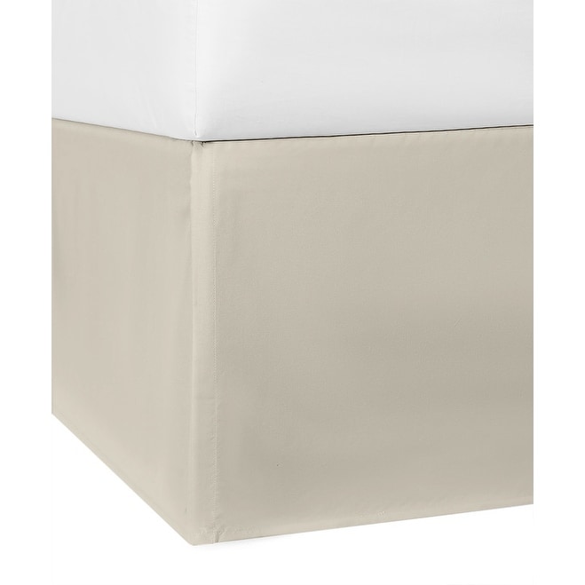 Microfiber Tailored with split open corners on bottom & one pleat on each side bedskirt