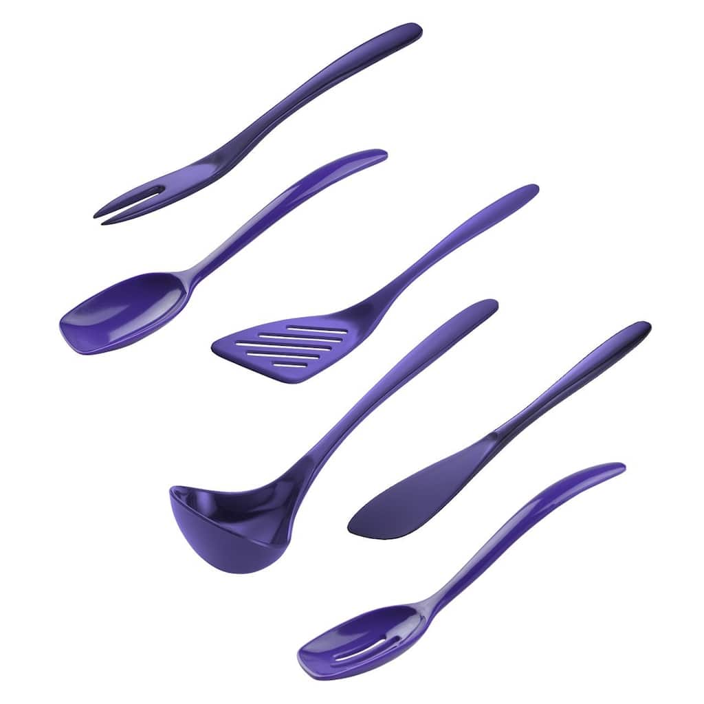 Hutzler 6 Piece Melamine Mini 7.5 Inch Cooking Utensil Set