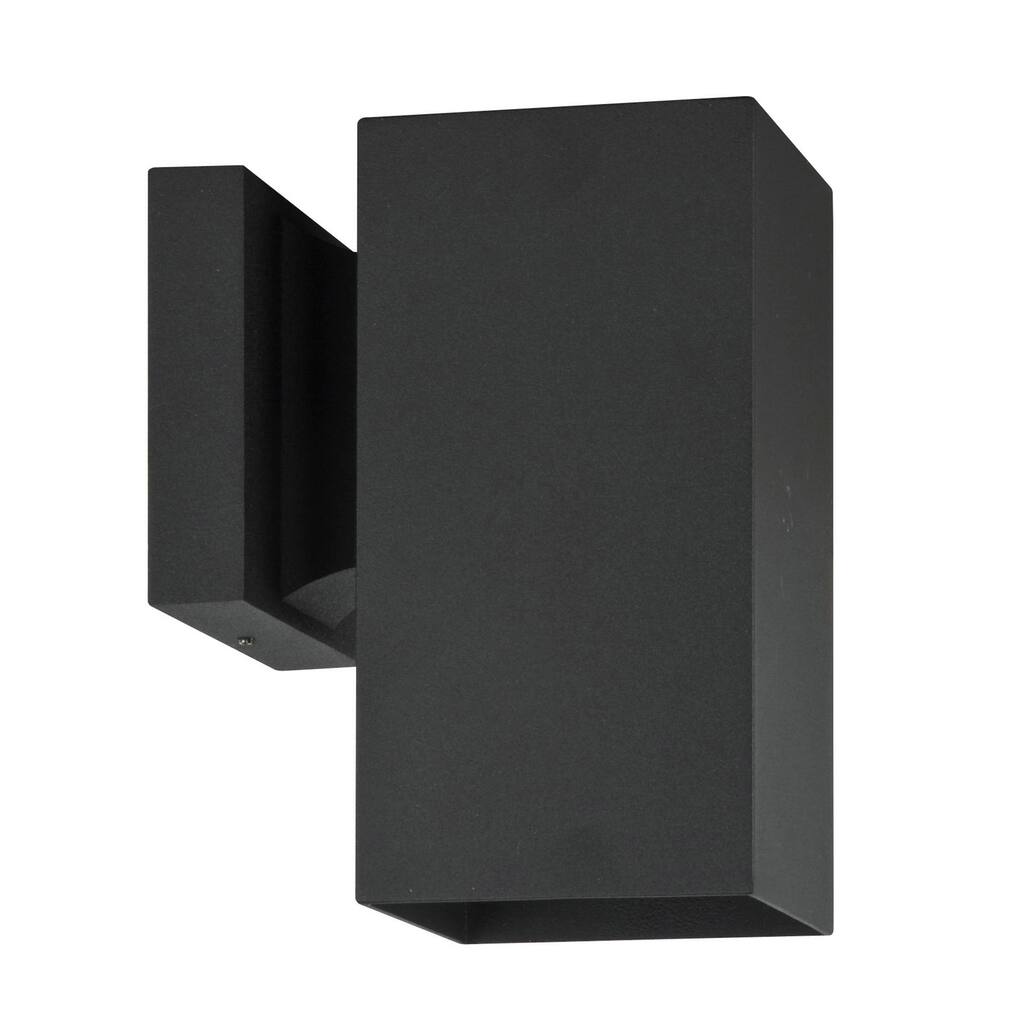 Modern Outdoor Light for Home Exterior | Aluminum Wall Sconce | Weather Resistant | Wet Rated, Black, 8 x 4.375 inches