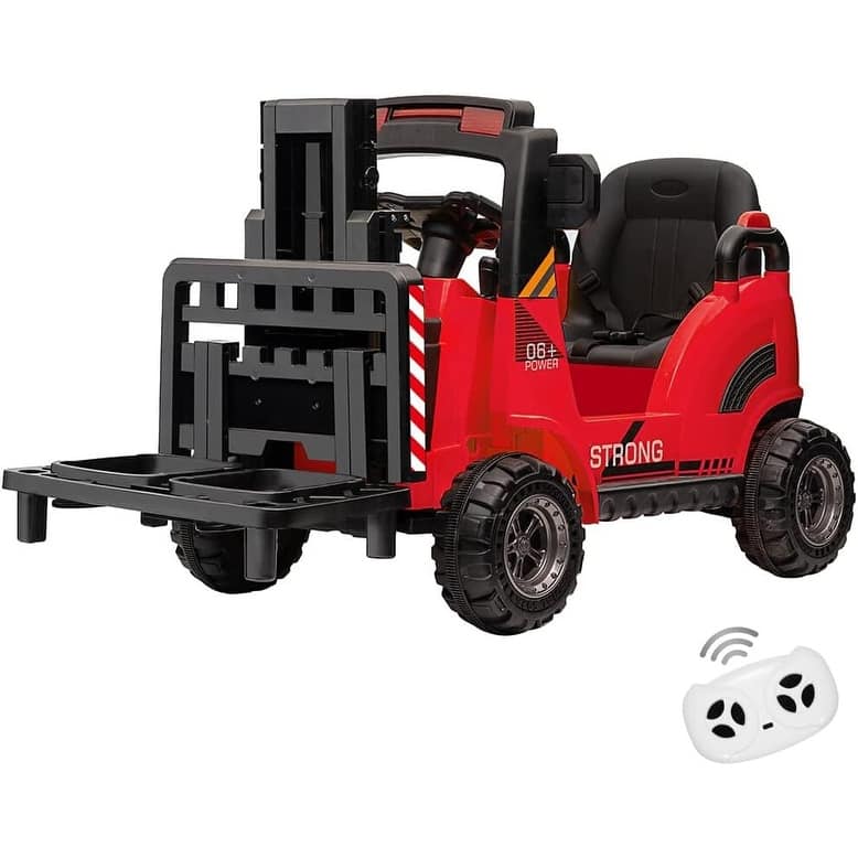 12V Kids Ride on Forklift Car - Red