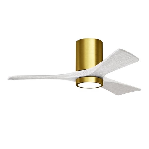 Matthews Fan Irene-3HLK 42-inch Brushed Brass Ceiling Fan ...