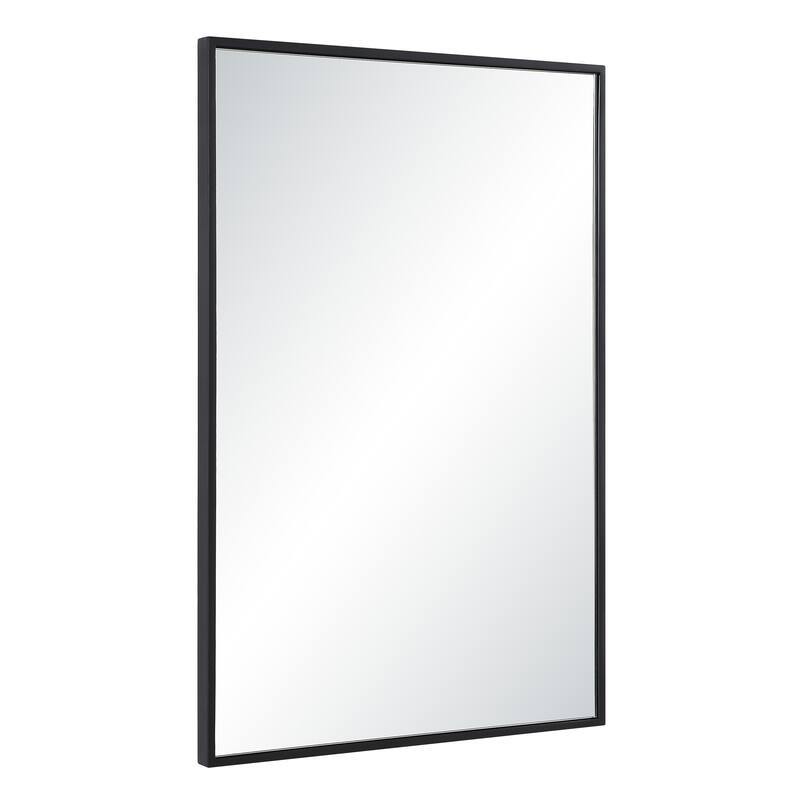 Renwil Agata 36" H x 24" W Wall Mirror, Black