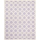 preview thumbnail 91 of 183, SAFAVIEH Handmade Cambridge Trudie Geometric Wool Rug 8' x 10' - Lavender/Ivory - Rectangle