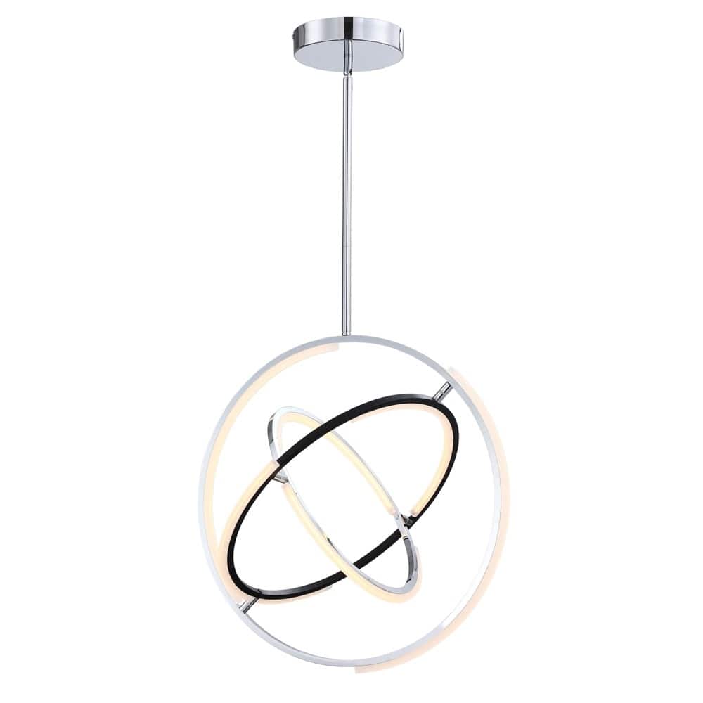 Trilogy Collection Integrated LED 24 in. Pendant, Polished Nickel - Medium