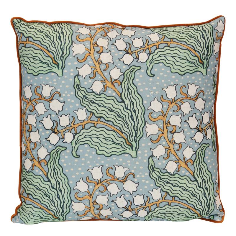 StyleCraft The Willow Cascade Chinoiserie Pillow - Multicolor - 22" x 22"