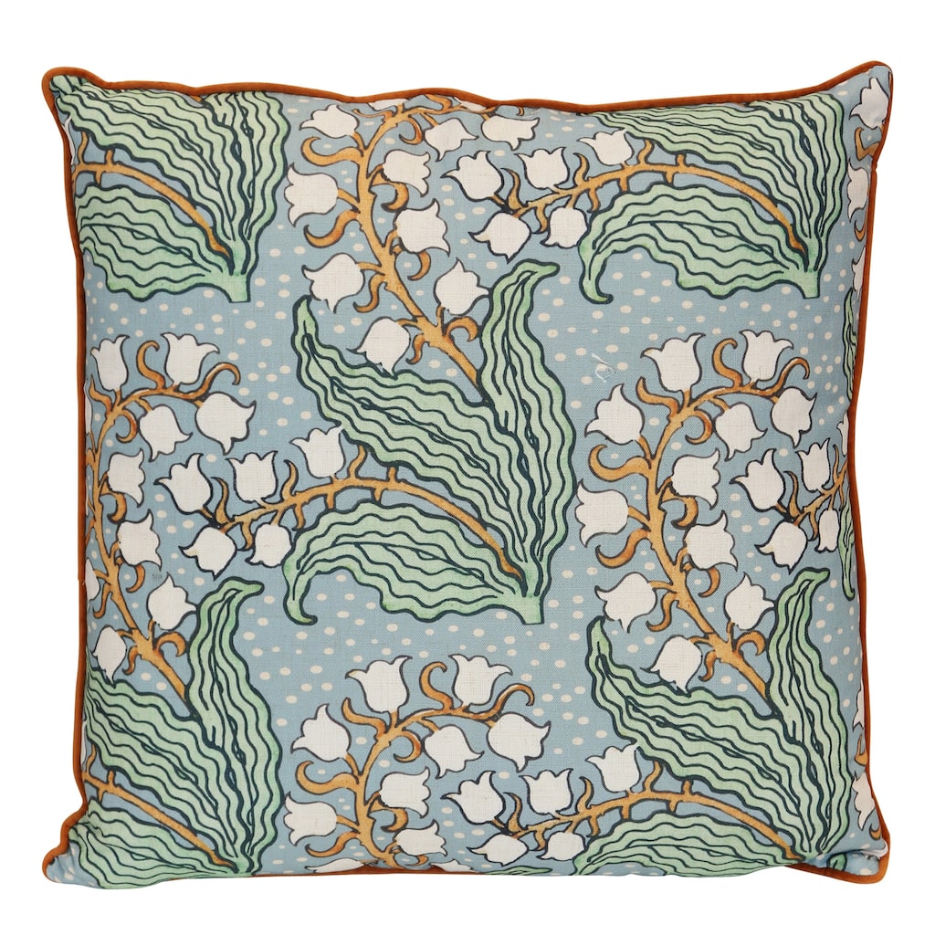 StyleCraft The Willow Cascade Chinoiserie Pillow - Multicolor