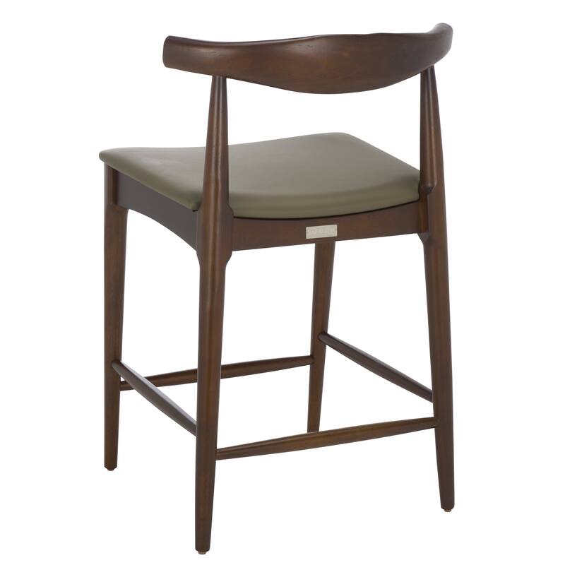 SAFAVIEH Home Elbow Counter Stool - 21"W x 21"D x 34"H