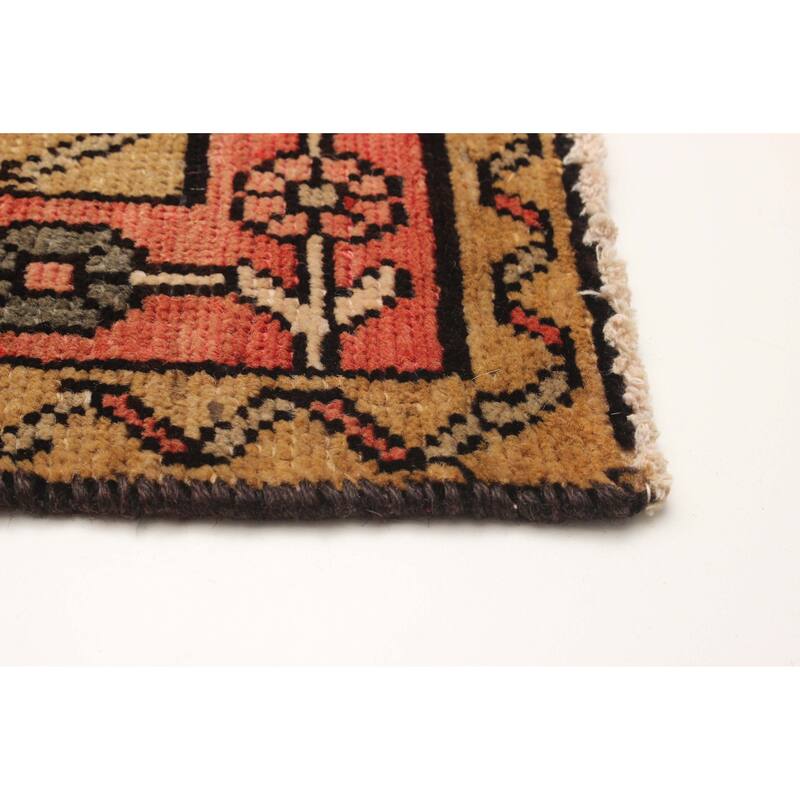 ECARPETGALLERY Hand-knotted Andelz Black Wool Rug - 3'11 x 9'0