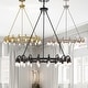 preview thumbnail 4 of 13, Vater 18-Light Single Tier 32-inch Chandelier with Metal Support Rods