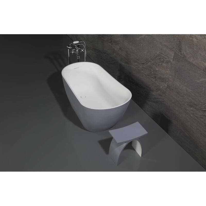Kingston Brass VRTSS513026WG Arcticstone 52" Free Standing Solid