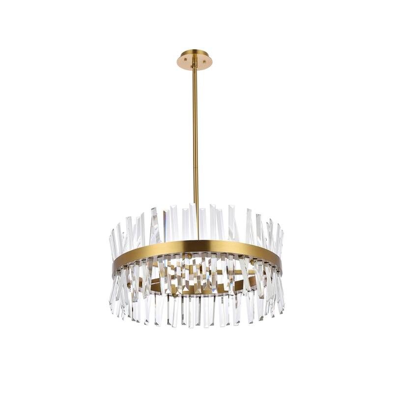 Indigo Home 25 inch crystal round pendant light