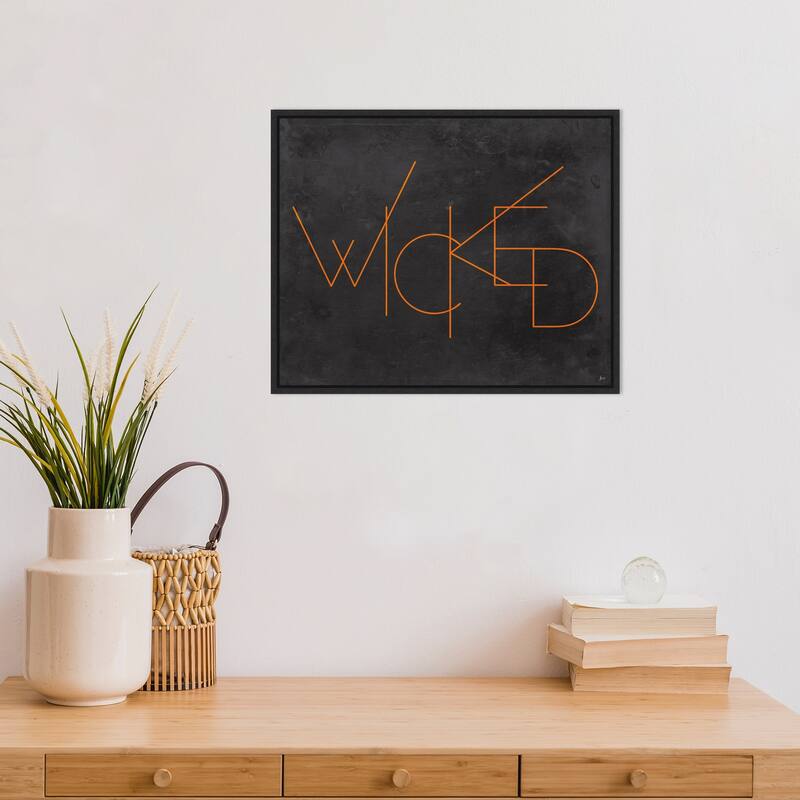 Amanti Art Haunted III Wicked Framed Canvas Wall Art