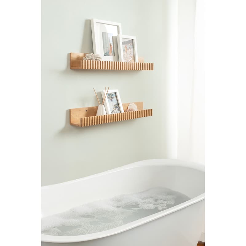 Kate and Laurel Furrow Ledge Shelf Set.