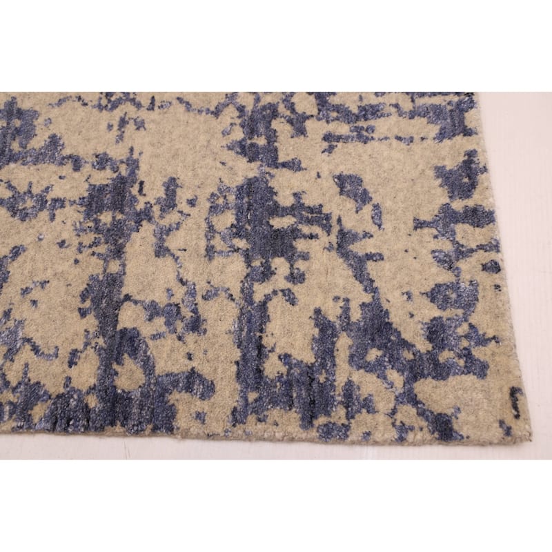 ECARPETGALLERY Hand Loomed Elysian Indigo Rug - 7'11 x 9'11