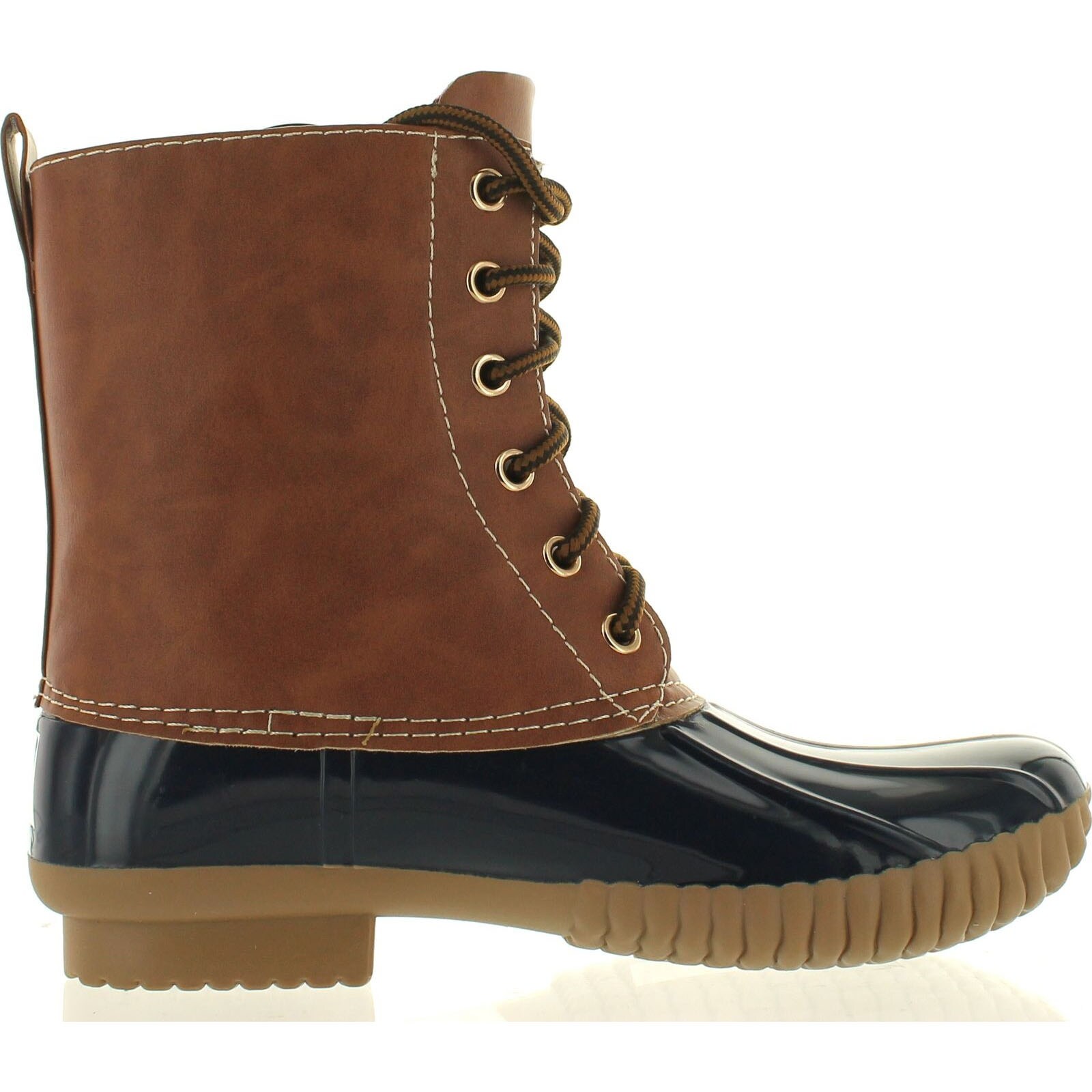 two tone duck boots