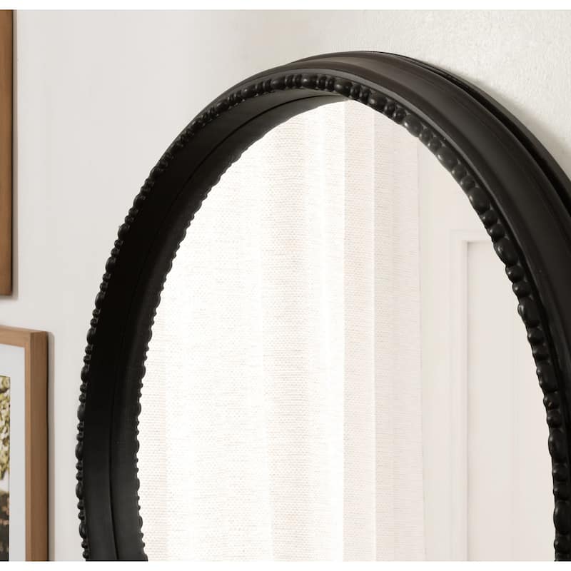 Kate and Laurel Astele Round Framed Mirror - 24" Diameter - 24" Diameter