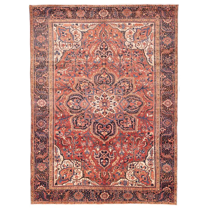 ECARPETGALLERY Hand-knotted Sarabi Red Wool Rug - 10'0 x 13'1