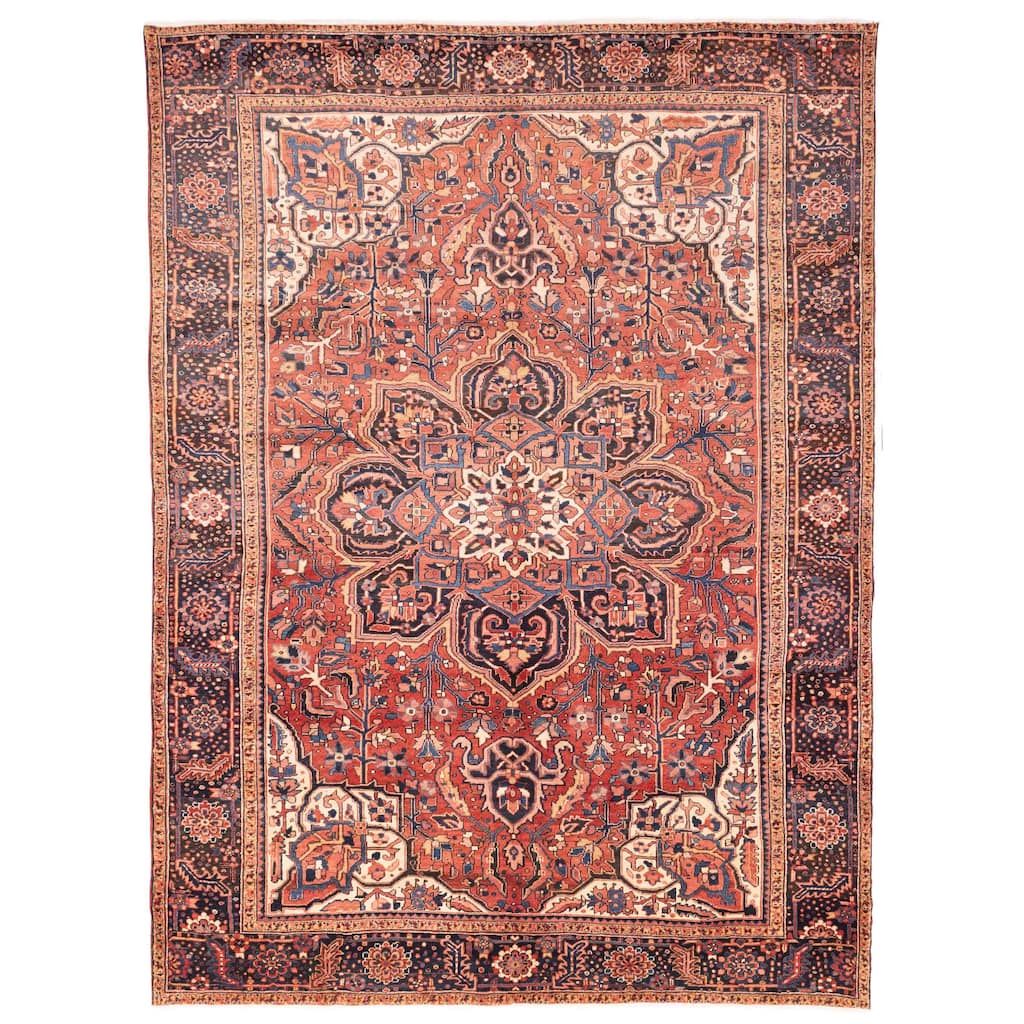 ECARPETGALLERY Hand-knotted Sarabi Red Wool Rug - 10'0 x 13'1