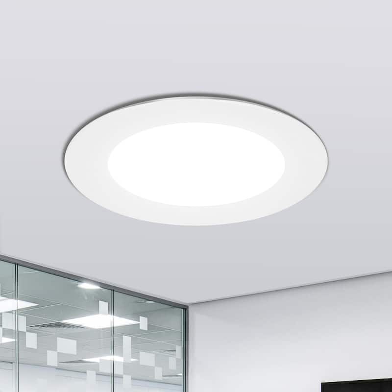 Flush Mount Ceiling Light 6" Wide 3CCT Dimmable Recessed Lighting - 4" D x 4" W  x 1" H - 9 W