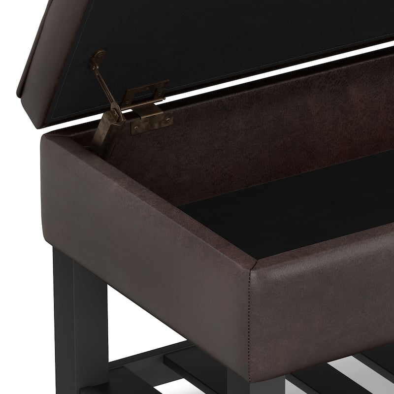 WYNDENHALL Essex 44 inch Wide Transitional Rectangle Ottoman Bench