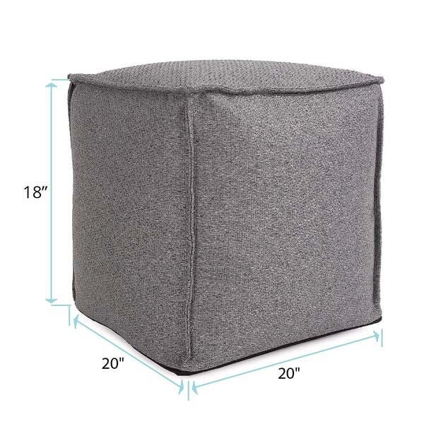 Allan Andrews Square Pouf Panama Stone