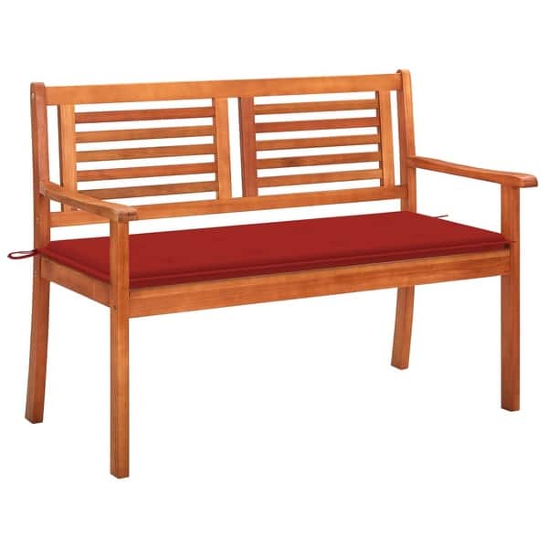 vidaXL Garden Bench Cushion Weather Resistant Red 47.2" Outdoor Seat Cushion 