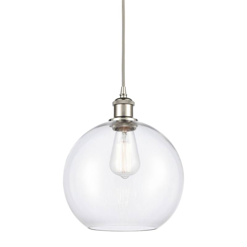 Innovations Lighting 516-1P-13-10 Athens Pendant Athens 10" Wide - Clear / Polished Nickel
