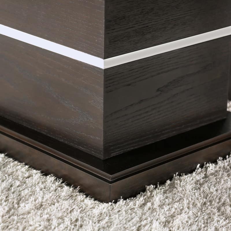 Strick & Bolton Edmonia Espresso 84-inch Wood Expandable Dining Table