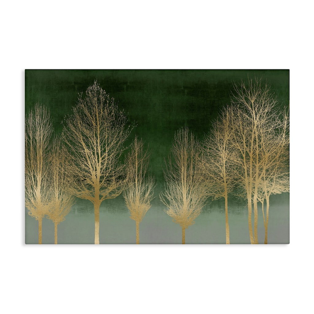 Stupell Gold Gradient Forest Canvas Wall Art Design By Kate Bennett