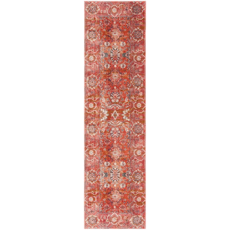 SAFAVIEH Vintage Boho Persian Groa Oriental Polyester Rug - 2'2" x 6' Runner - Red/Orange