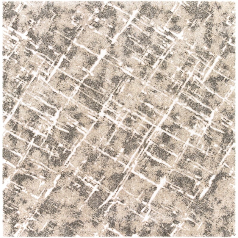 Livabliss Casual Tuscany Medallion Area Rug - 7'10" x 7'10" Square - Brown